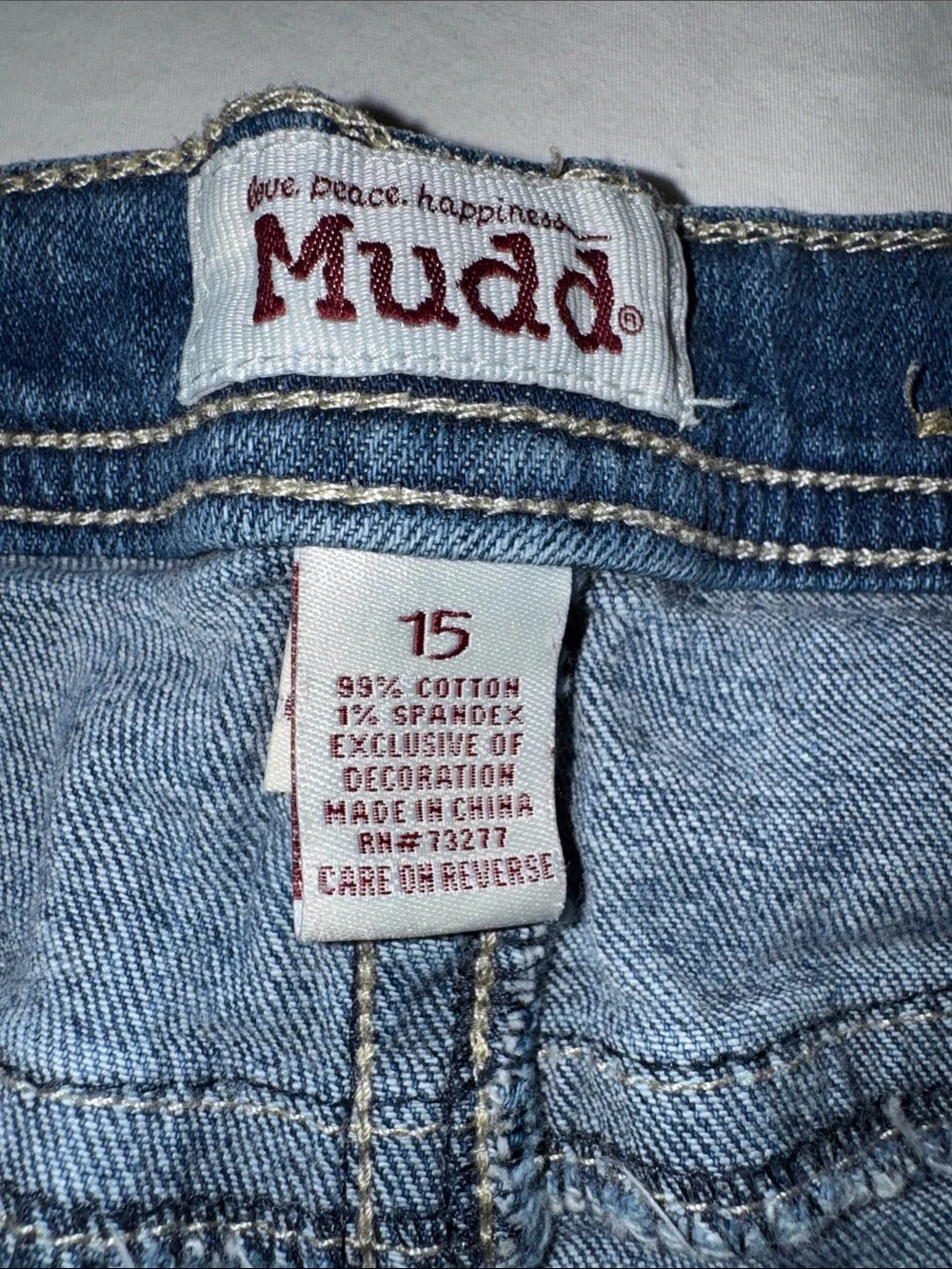 Y2K Mudd Light Blue Denim Shorts